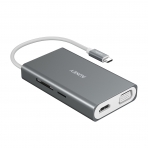 AUKEY USB C oklu Hub Adaptr (Space Gray)