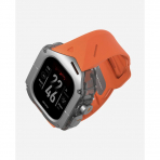 AULUMU Apple Watch Ultra 2 Titanyum Bumper Klf-Red Orange 