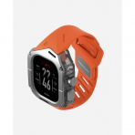 AULUMU Apple Watch Ultra 2 Titanyum Bumper Klf-Red Orange 
