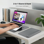AboveTEK 2si 1 Arada Laptop Klf (13-14 in)-Grey