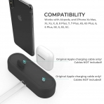 AhaStyle Apple Airpods/iPhone Silikon arj Stand-Black
