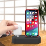 AhaStyle Apple Airpods/iPhone Silikon arj Stand-Black