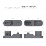 AhaStyle Apple Airpods/Watch/iPhone Silikon arj Stand-Dark Grey