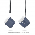 AhaStyle Airpods Kemer Klipsli Klf-Navy Blue