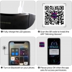 Airichi Bluetooth Özellikli Kişiselleştirilebilir Led Akıllı Gözlükler