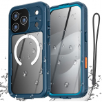 AlCase Apple iPhone 17 Pro Su Geirmez MagSafe Klf -Blue