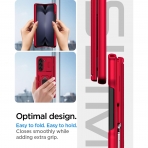 AlCase Darbeye Dayankl Galaxy Z Fold 5 Klf -Red