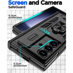 AlCase Samsung Galaxy Z Fold 7 Rugged Klf -Black