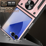 AlCase Samsung Galaxy Z Flip 7 Kickstandl Klf-Pink