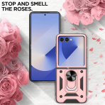 AlCase Samsung Galaxy Z Flip 7 Kickstandl Klf-Pink