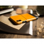 Alto iPhone X Kartlkl Deri Klf-Caramel