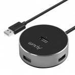 Alxum USB 2.0 Data Hub Adaptr (Siyah)