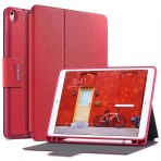 Amber And Ash iPad Pro Mimi Kalem Blmeli Klf (10.5 in)-Heathered Red