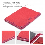 Amber And Ash iPad Pro Mimi Kalem Blmeli Klf (10.5 in)-Heathered Red