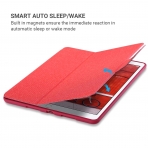 Amber And Ash iPad Pro Mimi Kalem Blmeli Klf (10.5 in)-Heathered Red