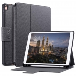 Amber And Ash iPad Pro Mimi Kalem Blmeli Klf (10.5 in)-Heathered Black