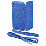 Amber And Ash iPhone XS / X Crossbody Folio Klf-Blue