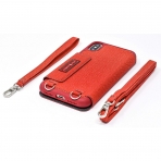 Amber And Ash iPhone XS / X Crossbody Folio Klf-Red