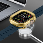 Amizee Apple Watch Ultra 4 Bumper K�l�f-Gold