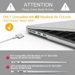 Generic MacBook Air Koruyucu Klf (13.6 in) (2022)-Sparkly Clear