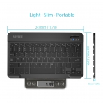 Arteck HB030B Portatif Bluetooth Klavye