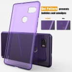 As-Guard Google Pixel 2 XL Silikon Klf-Purple