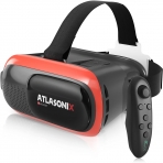 Atlasonix Telefon İçin VR 3D Gözlük (Kırmızı)