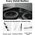 Aulumu Apple iPhone 16 Pro Max Deri Klf -White