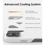 Aulumu Apple iPhone 16 Pro Max Deri Klf -White