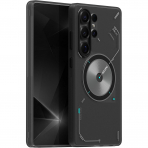 Aulumu Galaxy S25 Ultra Manyetik Klf -Translucent Gray