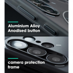Aulumu Galaxy S25 Ultra Manyetik Klf -Translucent White