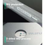Aulumu Galaxy S25 Ultra Manyetik Klf -Translucent White