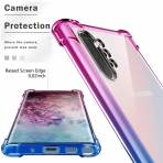 BAISRKE Samsung Galaxy Note 10 Plus Bumper Klf-Pink Blue Gradient