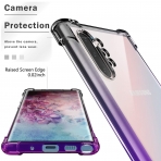 BAISRKE Samsung Galaxy Note 10 Plus Bumper Klf-Black Purple Gradient