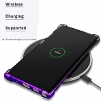 BAISRKE Samsung Galaxy Note 10 Plus Bumper Klf-Black Purple Gradient