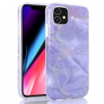 BAISRKE iPhone 11 Mermer Desenli Klf-Purple