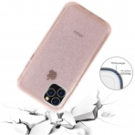 BAISRKE iPhone 11 Pro Simli Silikon Klf-Rose Gold