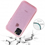 BAISRKE iPhone 11 Pro Simli Silikon Klf-Pink