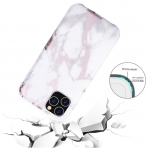 BAISRKE iPhone 11 Pro Mermer Desenli K�l�f-White