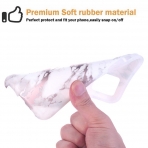 BAISRKE iPhone 11 Pro Mermer Desenli K�l�f-White