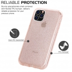 BAISRKE iPhone 11 Pro Max Silikon Simli Klf-Rose Gold