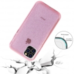 BAISRKE iPhone 11 Pro Max Silikon Simli Klf-Pink