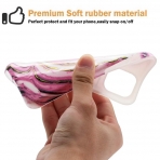 BAISRKE iPhone 11 Pro Max Mermer Desenli K�l�f-Pink