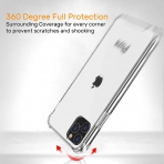 BAISRKE iPhone 11 Pro Max Bumper Klf-Transparent Clear