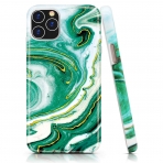 BAISRKE iPhone 11 Pro Mermer Desenli Klf-Green