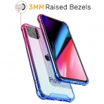 BAISRKE iPhone 11 Pro Bumper Klf-Pink Blue Gradient