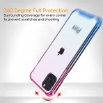 BAISRKE iPhone 11 Pro Bumper Klf-Pink Blue Gradient