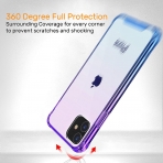 BAISRKE iPhone 11 Bumper Klf-Blue Purple Gradient