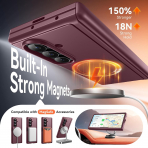 BERFY Galaxy Z Fold 8 Ultra MagSafe Filtreli K�l�f-Red