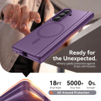 BERFY Galaxy Z Fold 8 Ultra MagSafe Filtreli K�l�f-Purple